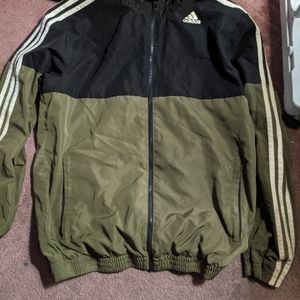 Olive Green Adidas Jacket Size M